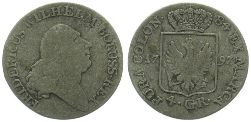 Brandenburg Preussen 4 Groschen 1797